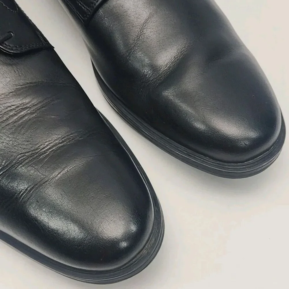 Clarks Collection Dress Shoe Extreme Comfort Oxford Black Leather Men Size 12